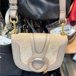See By Chloe Hana shoulder bag brand new nwt purse travel carry suede leather